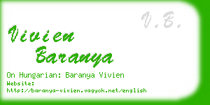 vivien baranya business card